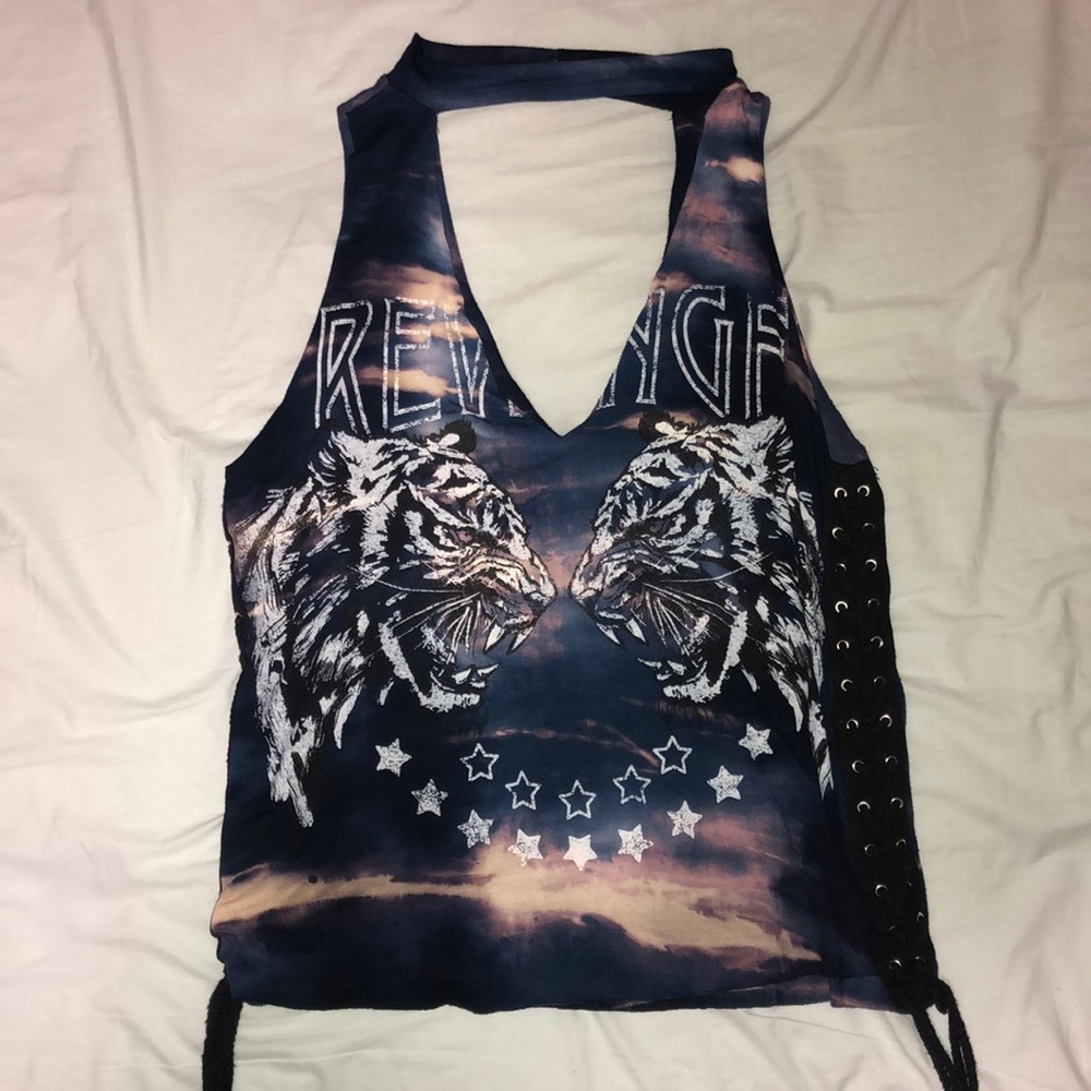 Choker Neck Sleeveless Top - Fashion Nova